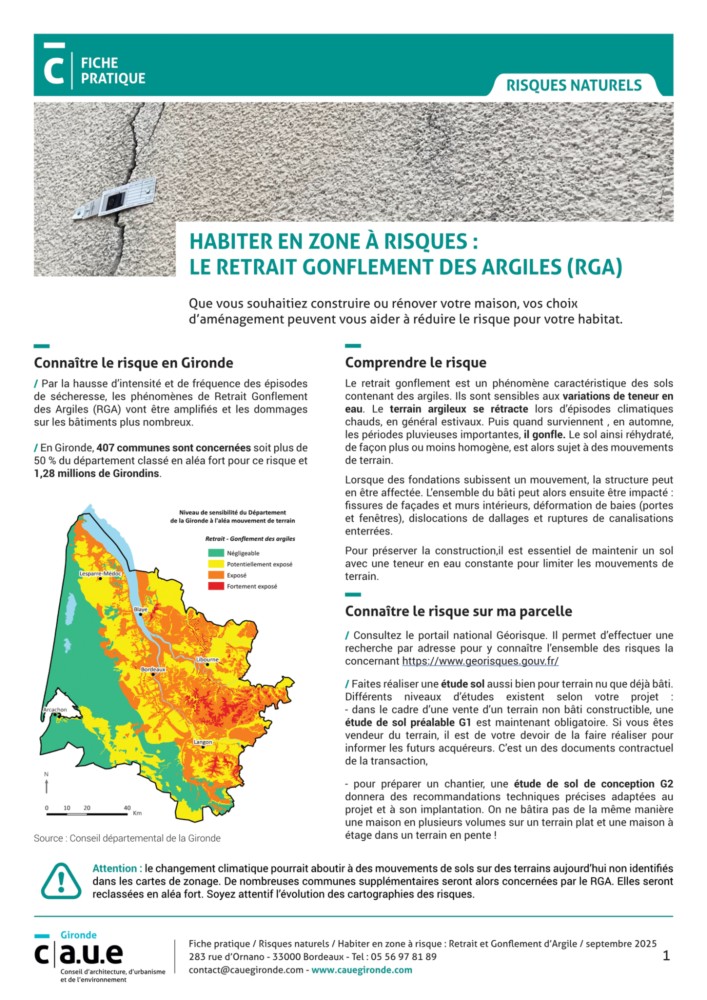 Le Retrait Gonflement d'Argile